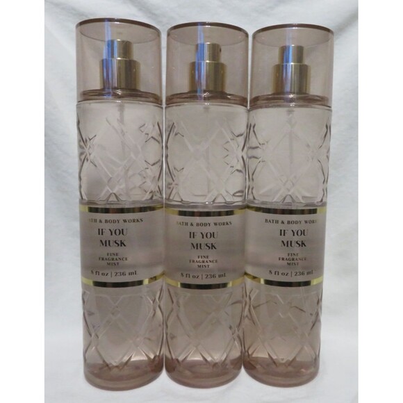 IF YOU MUSK Bath & Body Works Fine Fragrance Mist 8 fl oz x 3 - Picture 1 of 1